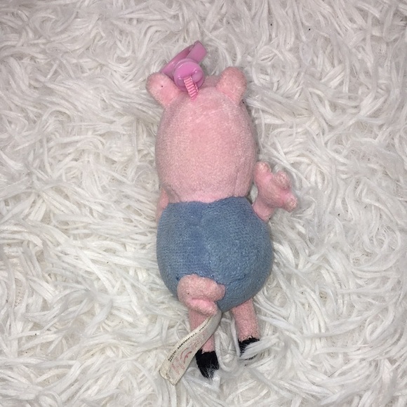 Kids TY Beanie Baby Keychain george pig PEPPA Pig Plush - Picture 4 of 4